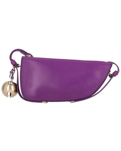 Burberry 'shield' Mini Bag - Purple