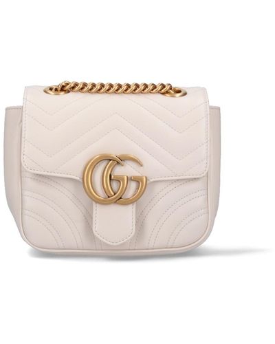 Gucci Borsa Mini "Gg Marmont" - Bianco