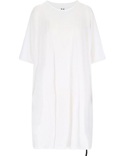 Rick Owens T-shirt Dress - White