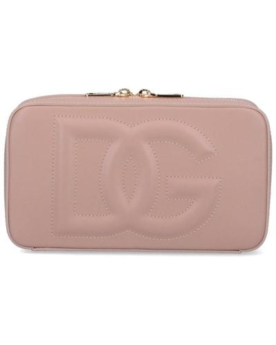 Dolce & Gabbana Logo Shoulder Bag - Pink