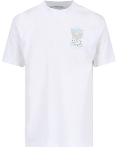 Casablancabrand 'tennis Pastelle' T-shirt - White