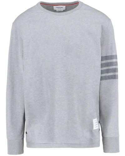 Thom Browne '4-bar' T-shirt - Grey