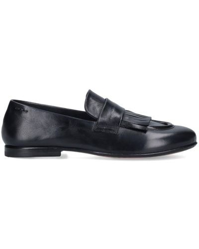Alexander Hotto Fringed Detail Loafers - Black