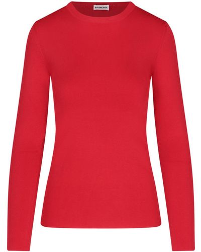 Balenciaga Maglia logo - Rosso