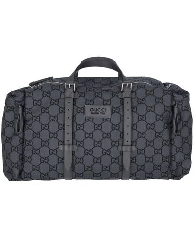 Gucci Maxi Travel Bag "Gg" - Black