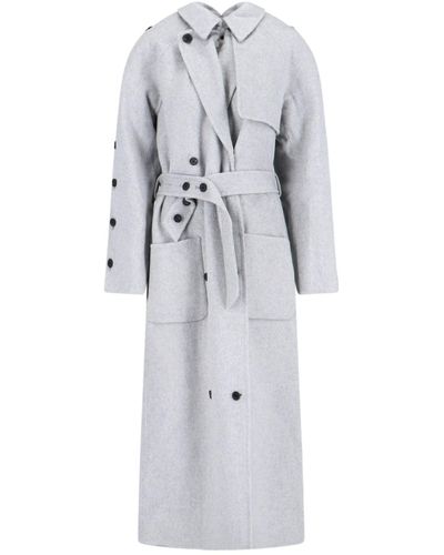 ROKH Wool Blend Coat - Grey