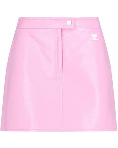 Courreges Mini Skirt "vinyl Reedition" - Pink