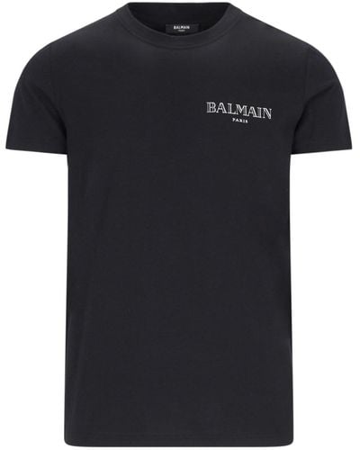 Balmain "vintage" Logo T-shirt - Black