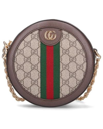 Gucci "ophidia" Crossbody Bag - Natural