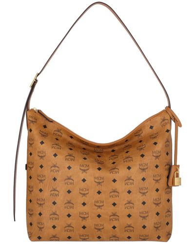 MCM Aren Hobo Bag - Brown