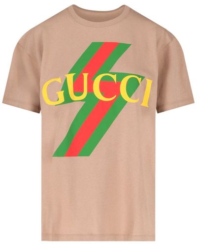 Gucci Vintage Logo Print T-shirt - Green