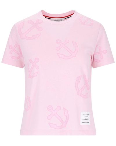 Thom Browne Printed T-shirt - Pink
