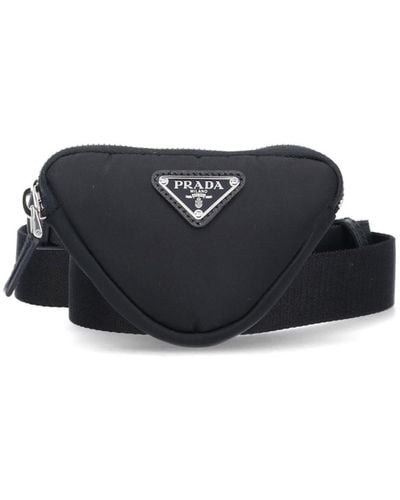 Prada Pouch Detail Belt - Black