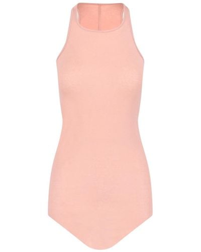 Rick Owens Cotton Bodysuit - Pink