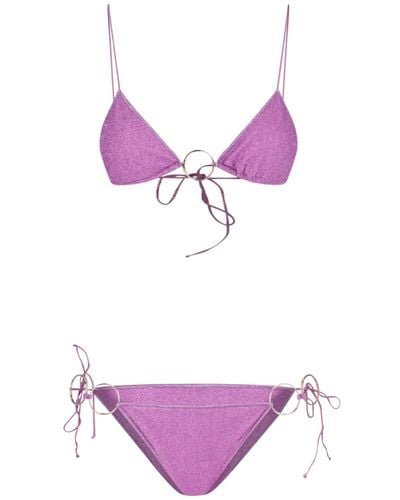 Oséree 'lumiere Ring' Bikini Set - Purple