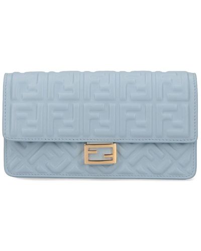 Fendi Portafoglio Tracolla "Baguette" - Blu