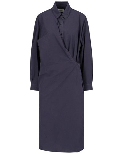 Lemaire Twisted Dress - Blue
