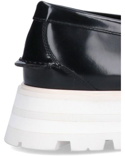 Alexander McQueen Contrast Sole Loafers - Black