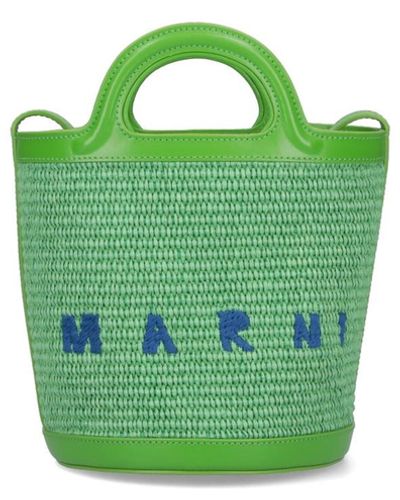 Marni "tropicalia" Bucket Bag - Green