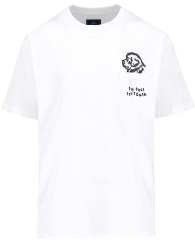 Fay X Pietro Terzini "big Dogs Don't Bark" T-shirt - White