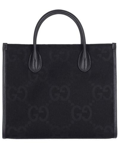 Gucci 'jumbo Gg' Tote Bag - Blue