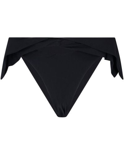 Nensi Dojaka Ribbon Detail Bikini Bottom - Black