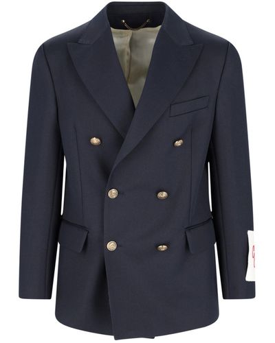 Golden Goose Double Breasted Blazer - Blue