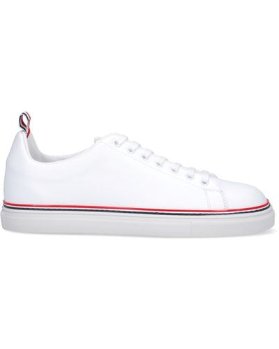 Thom Browne Sneakers Dettaglio Tricolore - Bianco