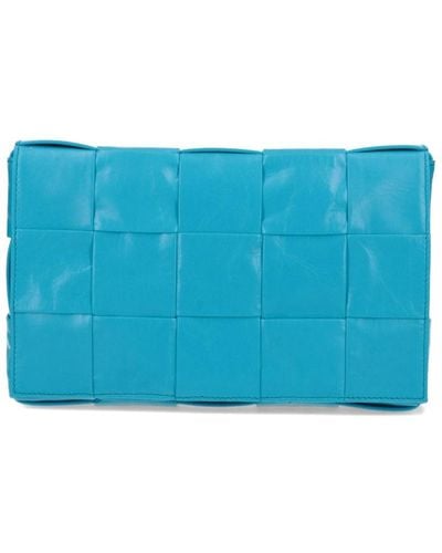 Bottega Veneta 'the Cassette' Shoulder Bag - Blue