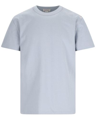 Alexander McQueen T-Shirt Logo - Blu