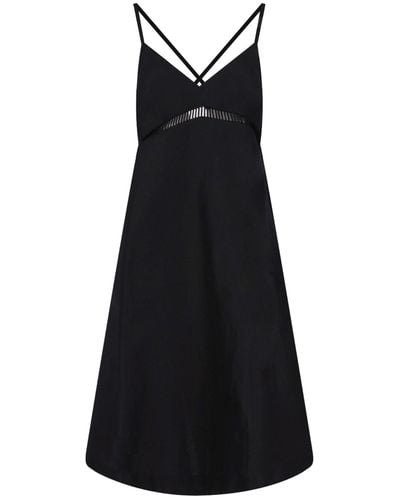 Sacai Crossover Mini Dress - Black