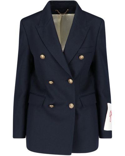 Golden Goose Double-Breasted Jacket - Blue