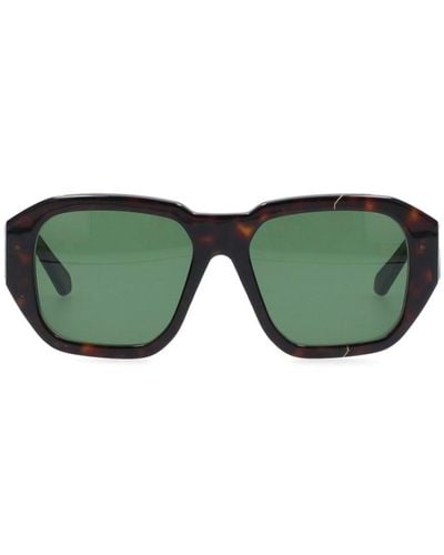 Facehide 'broken Cosmo' Sunglasses - Green