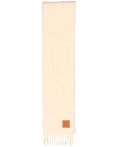 Loewe Sciarpa Dettaglio Anagram - Bianco