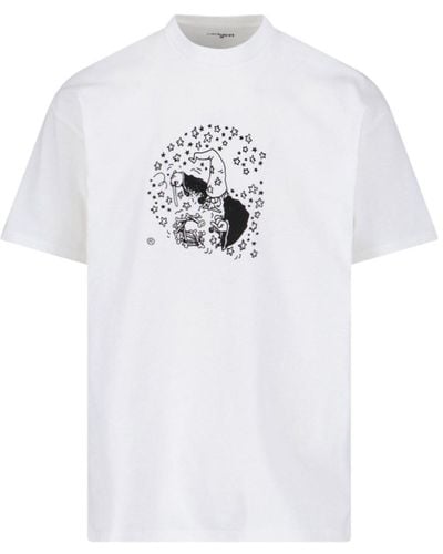 Carhartt 's/s Hocus Pocus' Print T-shirt - White