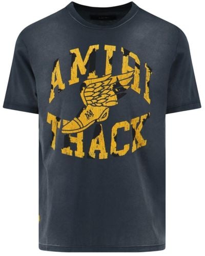 Amiri T-Shirt "Track" - Blu
