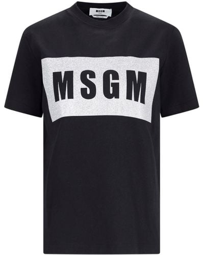 MSGM T-Shirt Logo - Nero