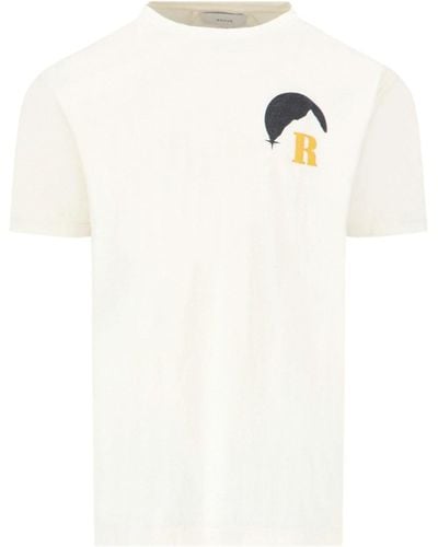 Rhude T-Shirt "Moonlight" - Bianco