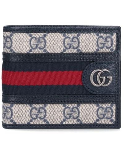Gucci Bi-fold Wallet "ophidia" - Blue