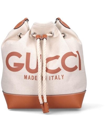 Gucci Borsa Bucket Logo - Rosa