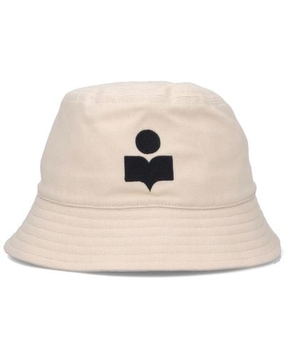 Isabel Marant Cappello Bucket Logo - Bianco