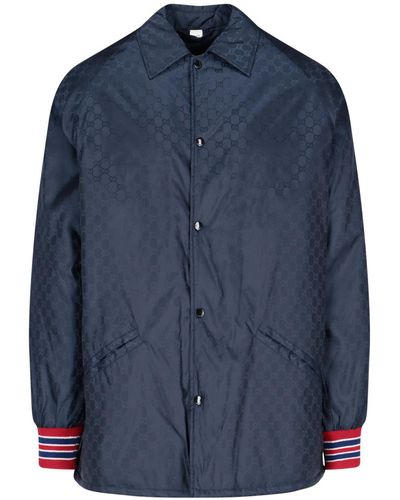 Gucci GG Supreme Pattern Jacket - Blue
