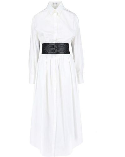 Alaïa Maxi Shirt Dress - White