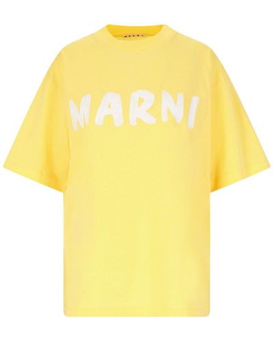 Marni T-Shirt Logo - Giallo