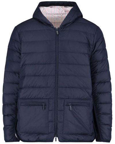 Thom Browne "4-bar" Down Jacket - Blue