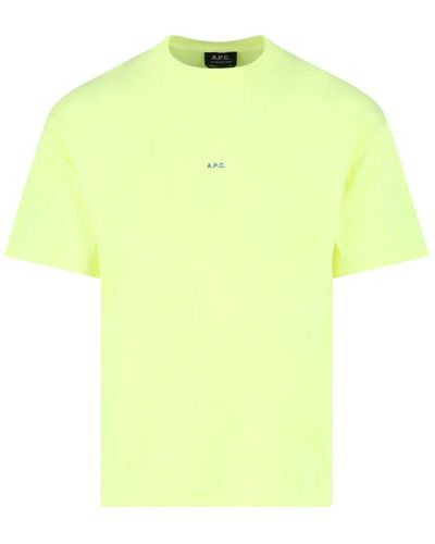 A.P.C. Logo T-shirt - Yellow