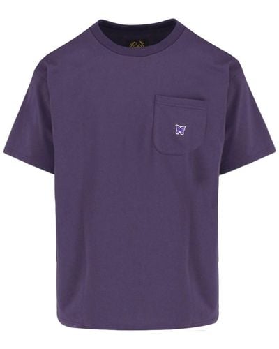Needles Logo T-shirt - Purple