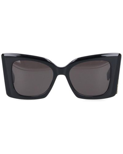 Saint Laurent 'sl M119 Blaze' Sunglasses - Gray