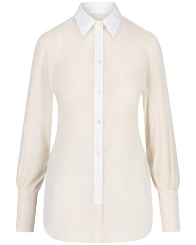 Victoria Beckham Silk Shirt - White