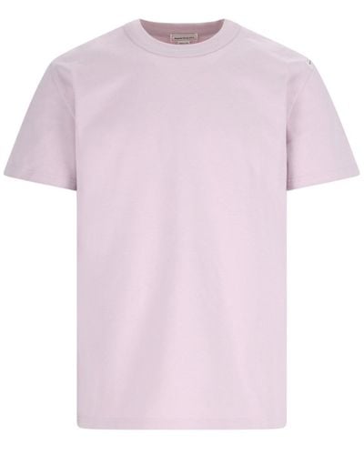 Alexander McQueen T-Shirt Logo - Rosa